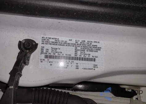 2014 Ford Focus Se z USA, uszkodzony, nr VIN 1FADP3K23EL118956